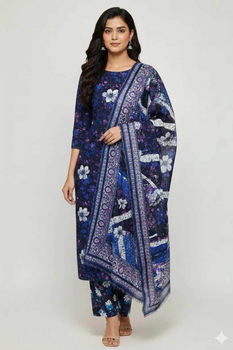 Bana Dora Allover Printed Unstitched Lawn 3pc