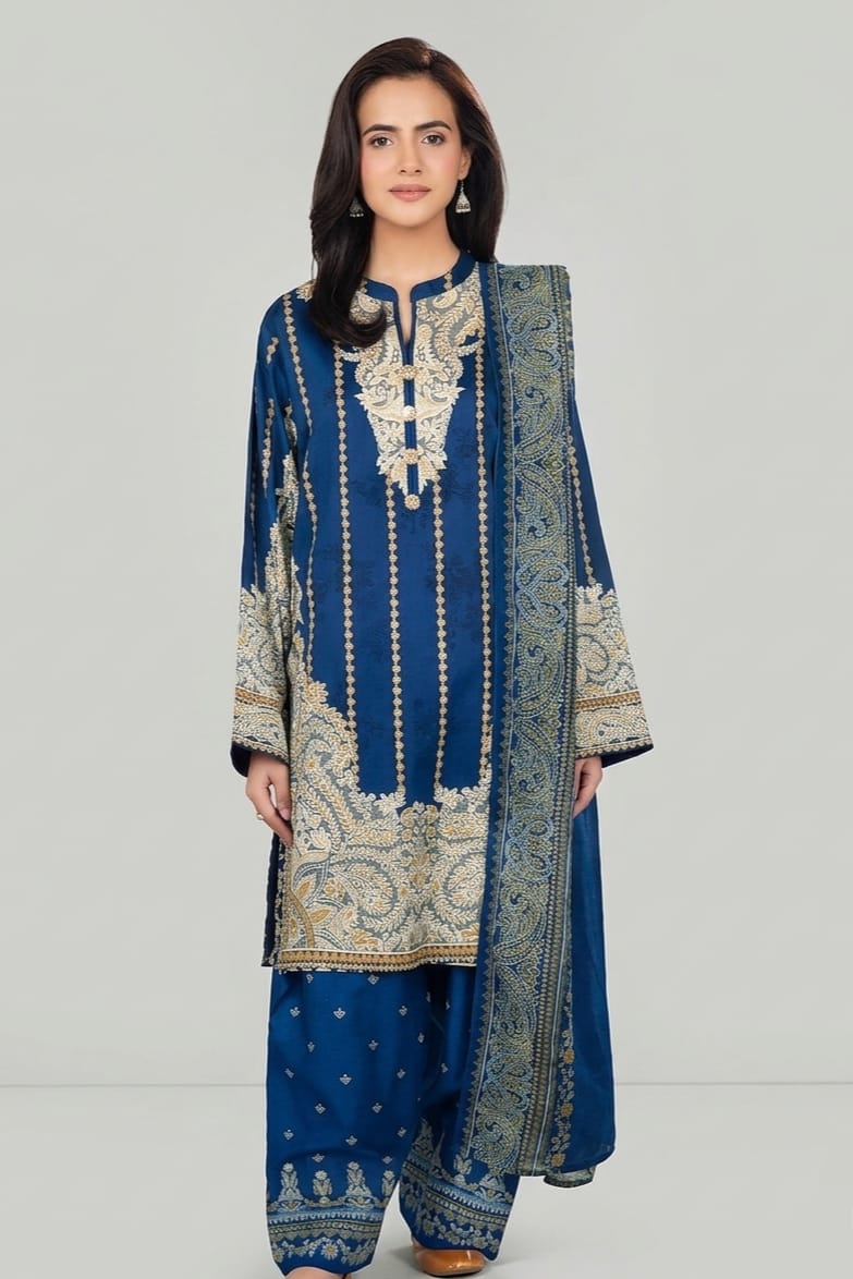 Lime Light Unstitched Printed Lawn 3pc