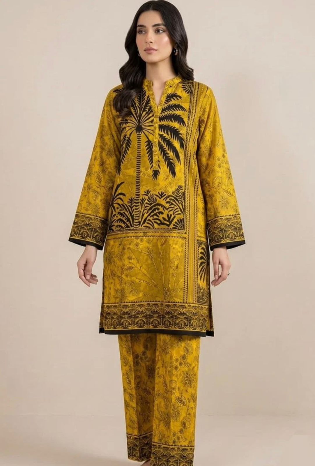 Premium Designer Unstitched Printed Lawn ST 2pc
